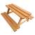 Spatiu de joaca pentru nisip cu cadru de lemn (banca + acoperis) Skandi + Banca cu masa de lemn pentru copii Skandi 33107796}