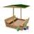 Spatiu de joaca pentru nisip cu cadru de lemn (banca + acoperis) Skandi + Banca cu masa de lemn pentru copii Skandi 33107796}