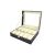 Elegancki organizer na zegarki, pudełko do przechowywania zegarków, pudełko upominkowe na zegarek, 10 przegródek, wyściełane, z solidnym metalowym zamkiem 33108493