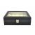 Óraszervező 10 rekesz black watch display case with clear lid