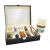 Óraszervező 10 rekesz open watch box organizer filled with watches and jewelry