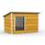 Pepita insulated dog house with thermal protection door
