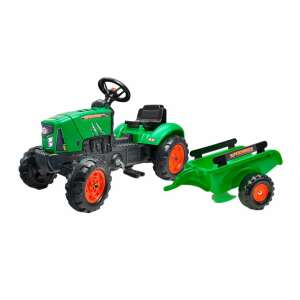Falk traktor gyerekeknek, pedálokkal és utánfutóval, zöld 92405587 "traktor"  Pedálos járművek