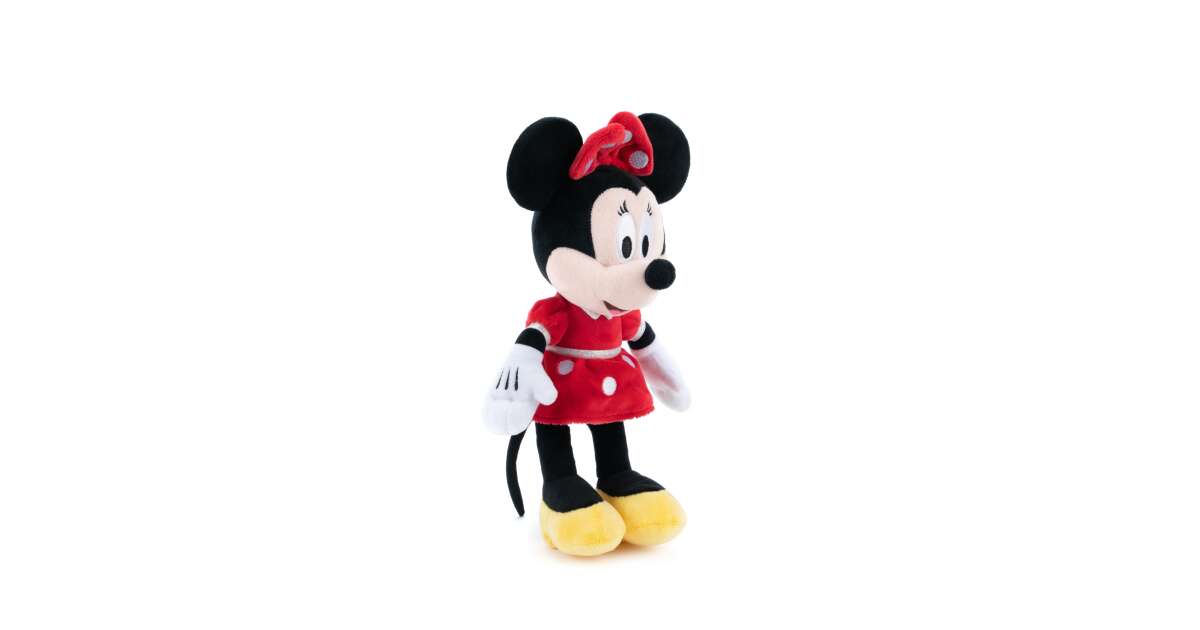 Jucarie de plus Disney Minnie cu rochita rosie, 42.5 cm 92405810