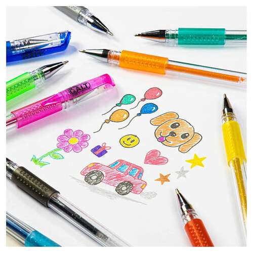 12 darabos zselés és csillogó golyóstoll szett, Galt 1004846