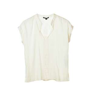 White and light pink striped sleeveless women's blouse, Comma brand - Comma