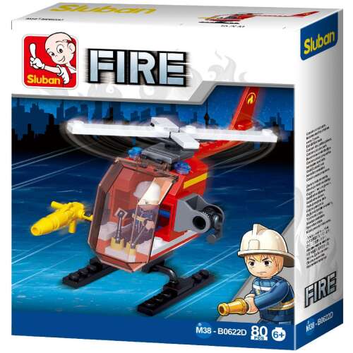 Sluban Fire – Kis tűzoltó helikopter építőjáték készlet 33172393