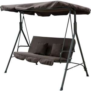 Pepita BASIC 3-sjedalo vrtna viseća ležaljka s jastucima #smeđa
