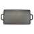 Gusseisen Grillplatte mit zwei Seiten, 51x24x1,5 cm