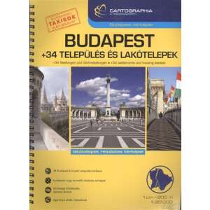 Térkép: Budapest + 34 település és lakótelepek (1:20 000) /Budapest térképek 84814152 