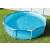 Intex Beachside 305x76cm Metal Frame Pool, round above ground pool with blue ocean print