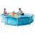 Intex Beachside 305x76cm Metal Frame Pool with family enjoying the pool
