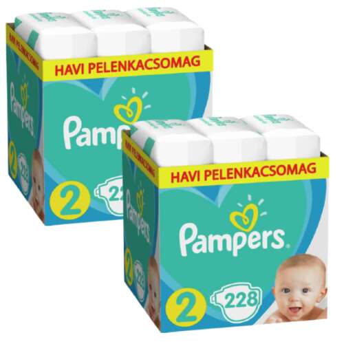 Pampers Active Baby 2x mesačné balenie plienok 4-8kg Mini 2 (456ks) 33189652