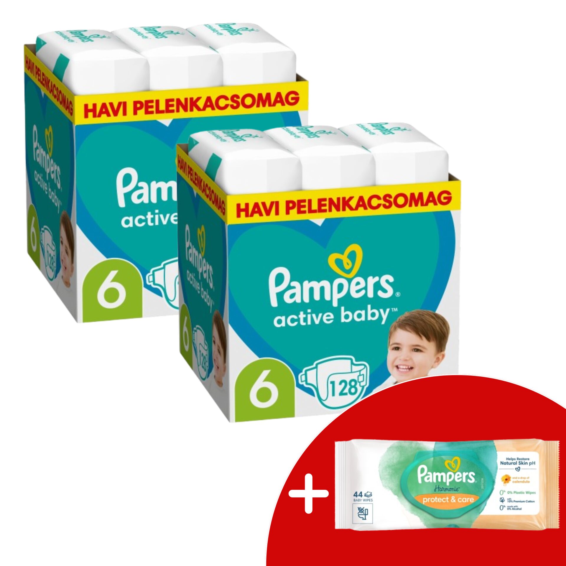 Pampers Active Baby 2 havi Pelenkacsomag 13-18kg Junior 6 (256db)...