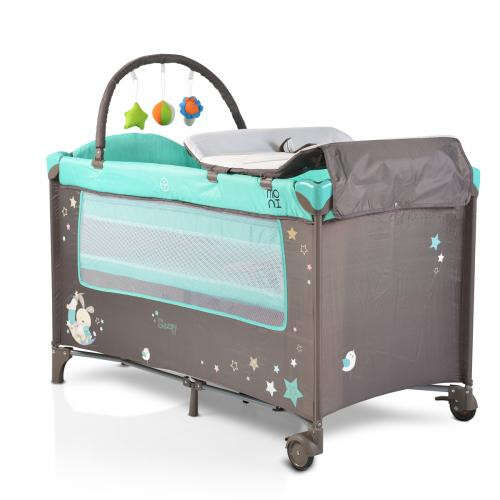 Moni Sleepy multifunkciós Utazóágy #türkiz