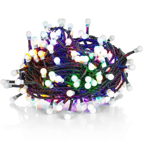 Retlux RXL224 LED fairy lights, 200 lights, multi-colored, 20m length, green wire