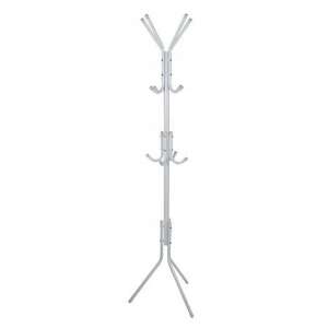 Suport pentru haine mobil practic, inaltime de 175 cm, alb