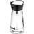 Lamart LT7020 salt and pepper shaker, black and stainless steel, glass container
