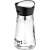 Lamart LT7020 salt and pepper shaker, black and stainless steel, glass container