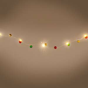 Retlux meleg fehér, elemes LED Fényfüzér 40db izzóval 1,3m