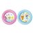Rosa und blaue Bestway 61x15cm aufblasbare Babybecken mit Cartoon-Tiermotiven
