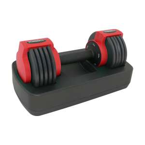 4BODY Automatická nastaviteľná jednoručná činka 3,5-11 kg #red