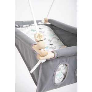 Incababy Babahinta Whale FW babahinta fa kerettel és bálna mintás párnával - Incababy