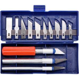 Modellező kés készlet 16 részes 33236296 Modellek, makettek
