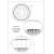 Globo Lighting Kalla 15809D ceiling lamp dimensions and technical drawing