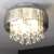 Illuminated Globo Lighting Kalla 15809D chrome ceiling lamp with crystal accents