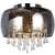Globo Lighting Kalla 15809D Chrom Deckenleuchte mit beleuchteten Kristalldetails