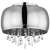 Globo Lighting Kalla 15809D Chrom Deckenleuchte mit Kristalltropfen