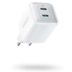 Anker PowerPort III Nano PRO 40W Ładowarka Sieciowa z Dwoma Portami USB-C, Biała - Karta sieciowa