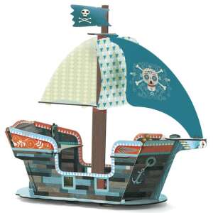 Építőjáték - Kalózhajó 3D - Pirate boat 3D 84872359 