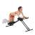 Woman using Timeless Tools abdominal muscle strengthening machine, black and red, 4 adjustable difficulty levels