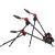 Timeless Tools Abdominal and Arm Muscle Trainer, with 4 Adjustable Difficulty Levels, Black-Red 35045985