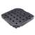 Timeless Tools black, square, water and sand filled, heavy duty, cross-shaped umbrella base with drainage holes