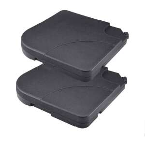 Timeless Tools 2 balenia čierneho, štvorcového, vodného a pieskového, ťažkého, krížového stojana na dáždnik - Doplnky k záhradnému nábytku