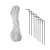 White ropes and metal stakes for party tent