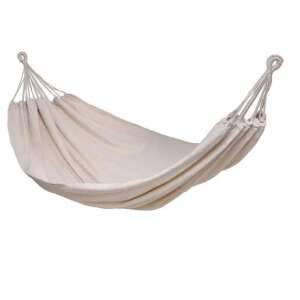 Timeless Tools Hamak pre dvoch, pre vnútorné a vonkajšie použitie, s úložnými vakmi, béžová - Záhradný nábytok