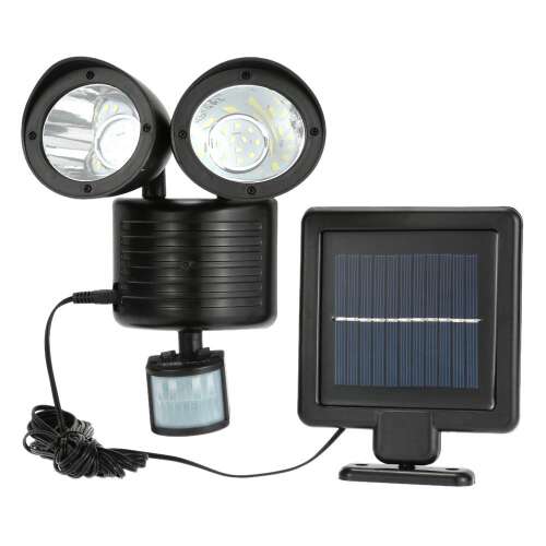 Timeless Tools Dupla mozgásérzékelős szolár világítás, motion sensing solar light with solar panel and adjustable heads