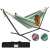 Timeless Tools Hammock Stand with Free 2-Person Hammock, Green/Blue 35045362