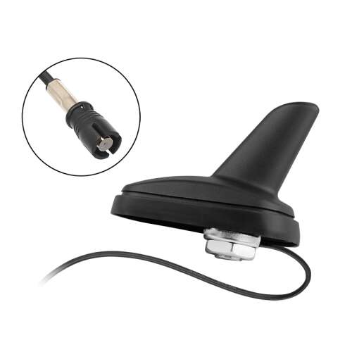 Rádiós cápa antenna VW csoport - Raku II csatlakozó  - Fekete színben