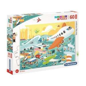 A nagy repülőtér - 60 db-os Szuper Színes Maxi puzzle - Clementoni 84881265 "superman"  Puzzle