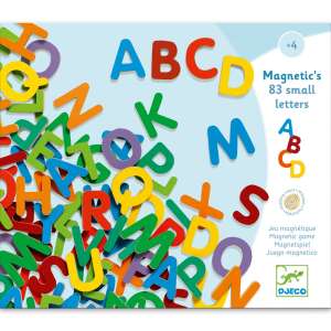 Mágneses betűkészlet - Színes nagybetűk - 83 small letters 84889341 Matricák, mágnesek