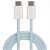 Lade- und Datenübertragungskabel Maxlife MXUC-06, USB-C auf USB-C, 1,0 m, 20 W, blau 92670619