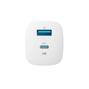 Forever 33W GaN PD QC Fast Charger with USB-C and USB ports - Phone Charger