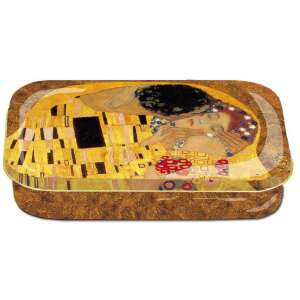Fridolin Klimt metal box with The Kiss design - Kitchen Storage Container