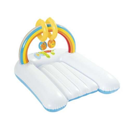 Bestway inflatable baby changing mat with rainbow arch and hanging toys