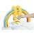 Close-up of the rainbow arch and hanging toys on the Bestway inflatable baby changing mat